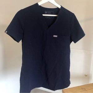 Navy FIGS Catarina scrub top